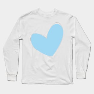 Blue heart Long Sleeve T-Shirt